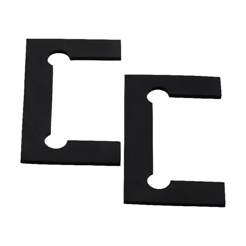 2.5 mm Gaskets for Geneva Hinges Using 5/16" (8 mm) Thick Glass Black
