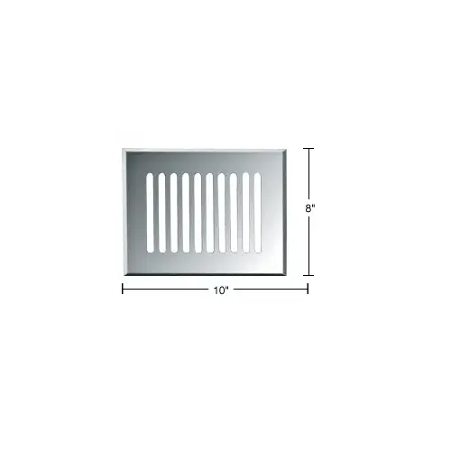 Clear Mirror 8" x 10" Glass Mirror Grille Clear Mirror 8" x 10" Glass Mirror Grille