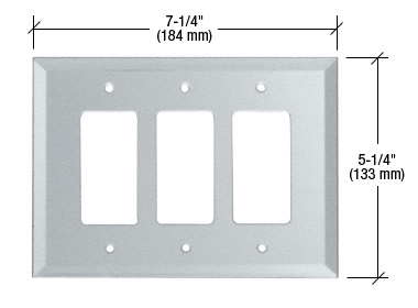CRL GMP16C CRL Clear Triple Designer Glass Mirror Plate