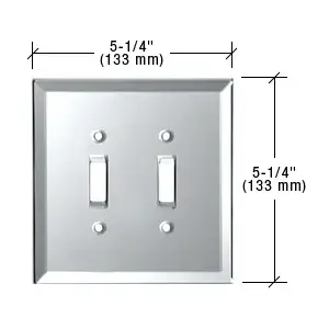 CRL GMP8C CRL Clear Double Toggle Glass Mirror Plate