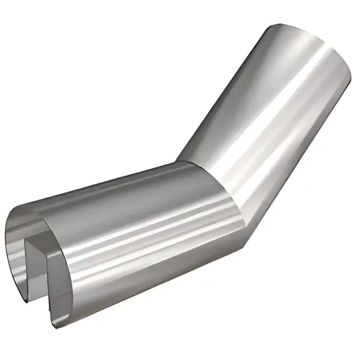 Custom Reverse Angle Vertical Corner for 1/2" or 5/8" Glass Cap Railing Specify Custom Reverse Angle Vertical Corner for 1/2" or 5/8" Glass Cap Railing Specify