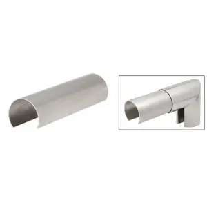 CRL GR15CSS Stainless Steel Connector Sleeve for 1-1/2" Cap Railing, Cap Rail Corner, and Hand Railing
