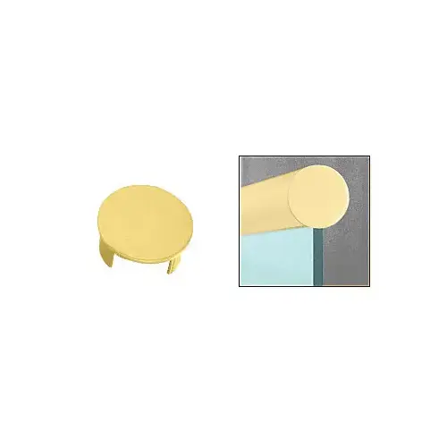 Satin Brass End Cap for 1-1/2" Cap Railing Satin Brass End Cap for 1-1/2" Cap Railing