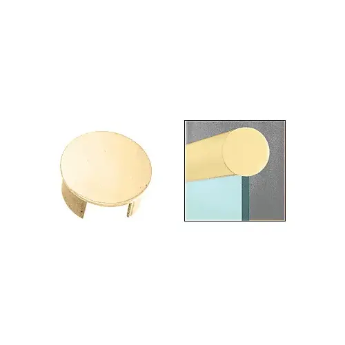Polished Brass End Cap for 63.5 mm LR25 Series Cap Railing Polished Brass End Cap for 63.5 mm LR25 Series Cap Railing