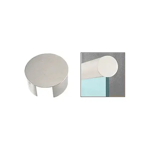 Brushed Stainless End Cap for 3-1/2" Cap Railing Brushed Stainless End Cap for 3-1/2" Cap Railing