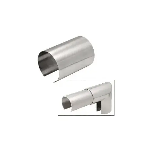 Stainless Steel 4" Connector Sleeve for Cap Railing, Cap Rail Corner, and Hand Railing Stainless Steel 4" Connector Sleeve for Cap Railing, Cap Rail Corner, and Hand Railing