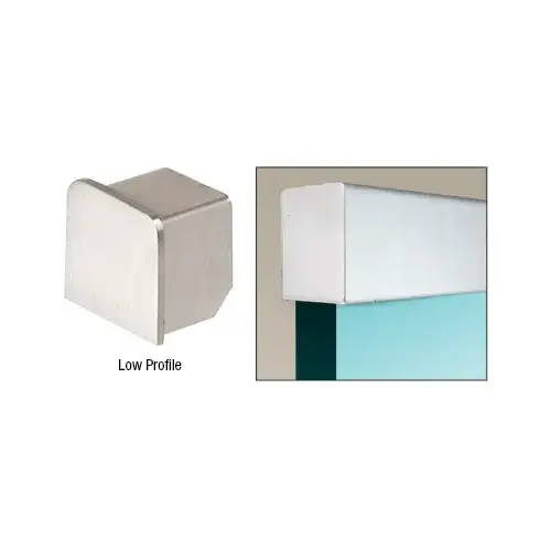 Brushed Stainless 11 Gauge End Cap for 3/4" Cap Rail Brushed Stainless 11 Gauge End Cap for 3/4" Cap Rail