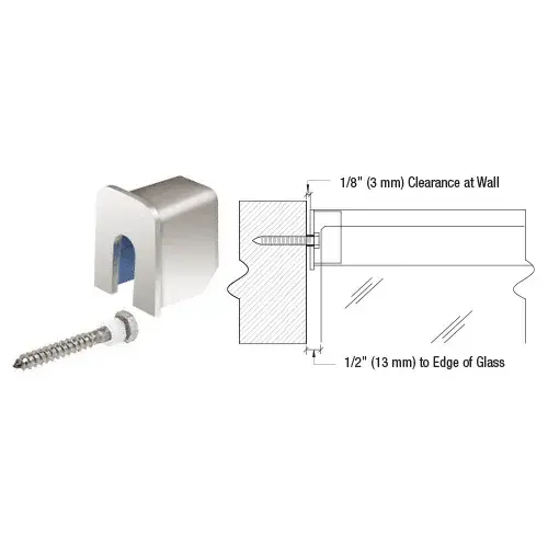 316 Polished Stainless 11 Gauge Stabilizing End Cap for 1" x 1-5/16" Cap Rail 316 Polished Stainless 11 Gauge Stabilizing End Cap for 1" x 1-5/16" Cap Rail