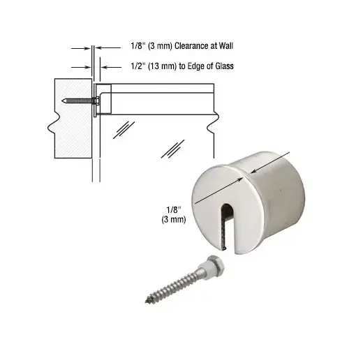 316 Polished Stainless Steel Stabilizing End Cap for 1-7/8" GRRF20 Series Roll Form Cap Railing 316 Polished Stainless Steel Stabilizing End Cap for 1-7/8" GRRF20 Series Roll Form Cap Railing
