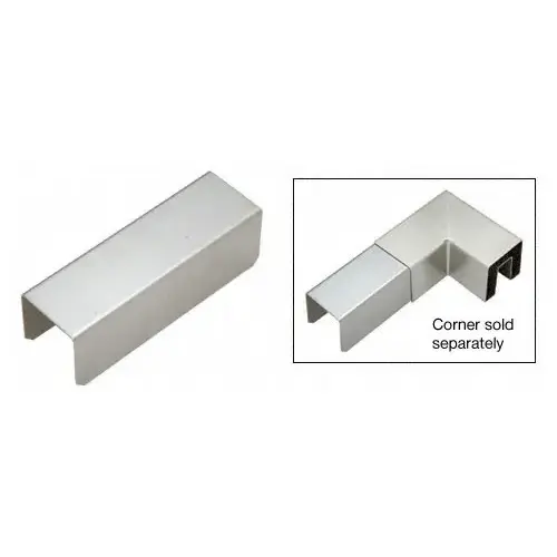 1-1/2" Stainless Steel Square Connector Sleeve for Square Cap Railing, Square Cap Rail Corner, and Hand Railing