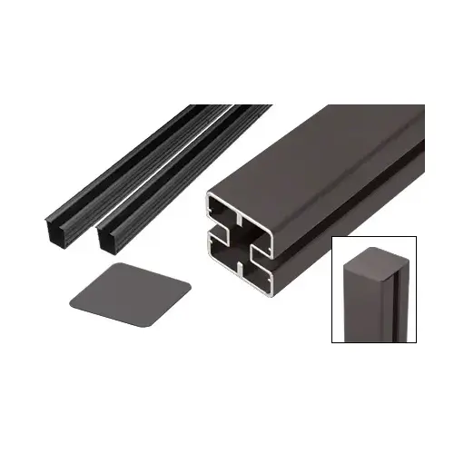 Matte Bronze Heavy-Duty Windscreen Post Kit - 60"