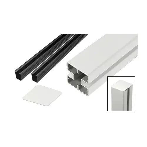 Sky White Heavy-Duty Windscreen Post Kit - 48"