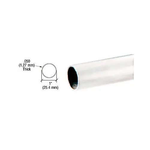 Polished Stainless 1" Diameter Round .050" Tubing - 236"