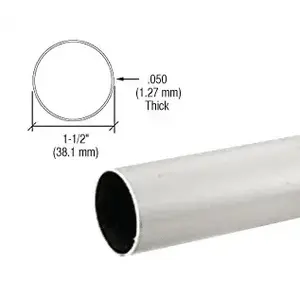 CRL HR15BS Brushed Stainless Hand Rail Tubing - 236"