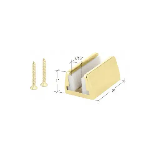 Polished Brass Hydroslide Sliding Door Floor Guide Kit Polished Brass Hydroslide Sliding Door Floor Guide Kit
