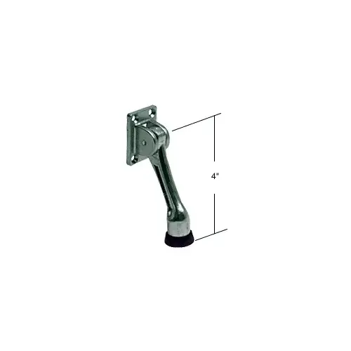 Chrome Plated Door Mounted 4" Kick-Down Door Holder Chrome Plated Door Mounted 4" Kick-Down Door Holder