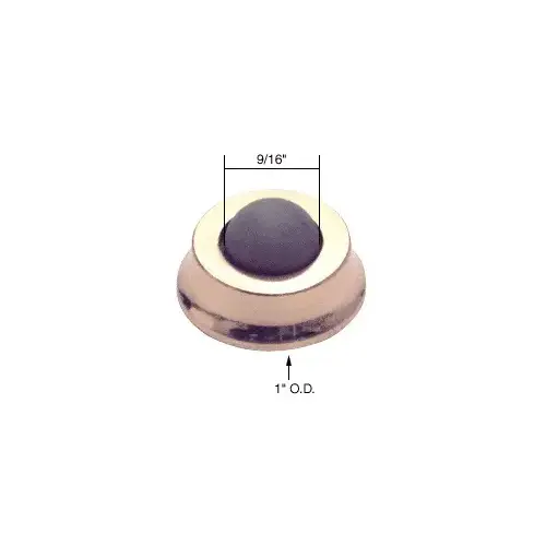 Brass Low Profile Wall Mounted Bumper Brass Low Profile Wall Mounted Bumper
