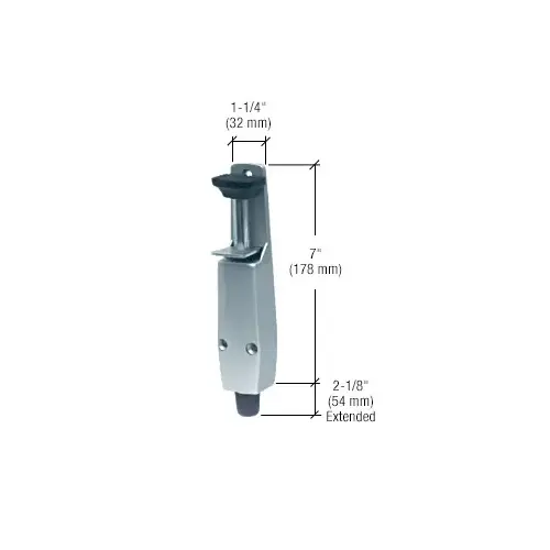 Door Mounted Aluminum Step-On Door Holder Door Mounted Aluminum Step-On Door Holder