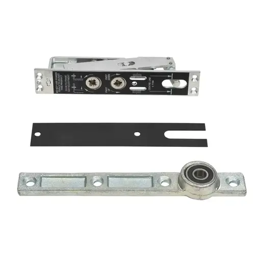 Heavy Duty Adjustable Center Hung Walking Beam Type Top Pivot With Cover Plate Dark Bronze Finish