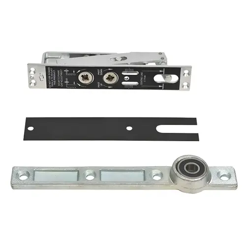 Heavy Duty Adjustable Center Hung Walking Beam Type Top Pivot With Cover Plate Dark Bronze Finish Heavy Duty Adjustable Center Hung Walking Beam Type Top Pivot With Cover Plate Dark Bronze Finish