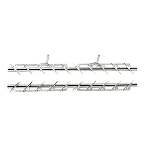 36" Jalousie Strip Hardware - 10 Blades Pair Aluminum