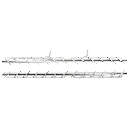 48" Jalousie Strip Hardware - 13 Blades Pair Aluminum