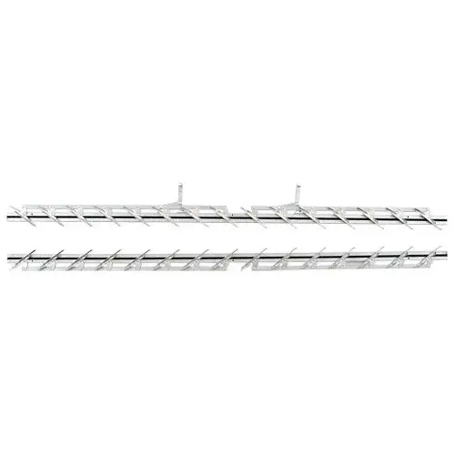 54" Jalousie Strip Hardware - 15 Blades Pair Aluminum