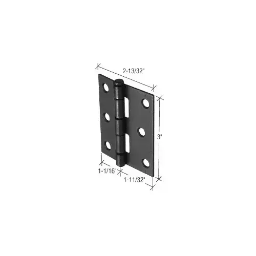 Black 2-13/32" Storm and Screen Door Replacement Hinge Black 2-13/32" Storm and Screen Door Replacement Hinge