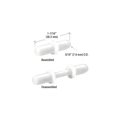 Storm Door Hinge Pin for Croft Doors Black - pack of 6