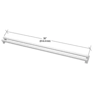 CRL K5167 White Storm and Screen Door Push Bar