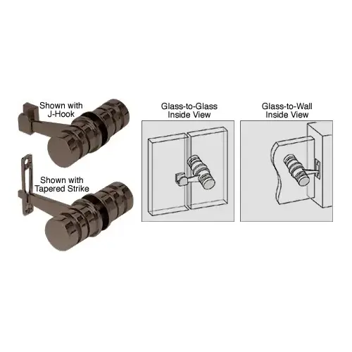 CRL Oil Rubbed Bronze 180 Degree Knob Latch CRL Oil Rubbed Bronze 180 Degree Knob Latch