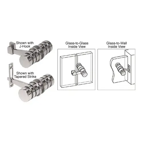 CRL Brushed Nickel 180 Degree Knob Latch CRL Brushed Nickel 180 Degree Knob Latch
