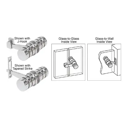 CRL Satin Chrome 180 Degree Knob Latch CRL Satin Chrome 180 Degree Knob Latch