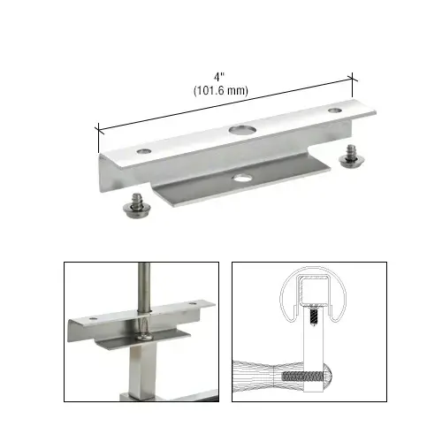 Polished Stainless Wall Mounted Hand Rail Bracket Saddle Adapter Polished Stainless Wall Mounted Hand Rail Bracket Saddle Adapter