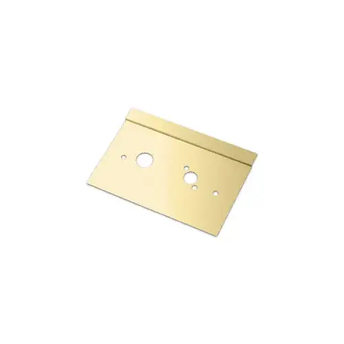 Polished Brass 6" x 10" Left Hand Center Lock Latch Guard Polished Brass 6" x 10" Left Hand Center Lock Latch Guard