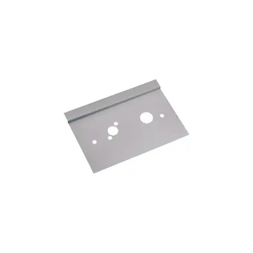 Brushed Stainless 6" x 10" Right Hand Center Lock Latch Guard Brushed Stainless 6" x 10" Right Hand Center Lock Latch Guard