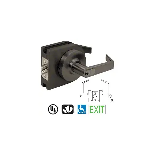 Black Bronze Grade 1 Lever Lock Housing - 7-PIN SFIC Entrance