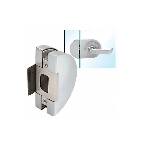 Satin Anodized Lever Lock Glass Keeper