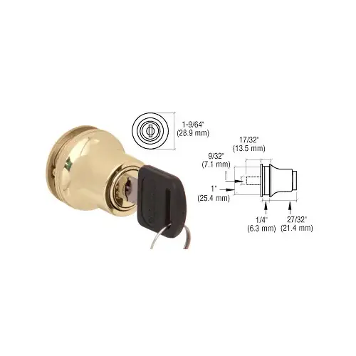 Brass Lock for Cabinet Glass Door Brass Lock for Cabinet Glass Door