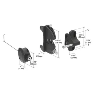 Lokk-Latch LLA2BL Black "Series 2" for Square Post