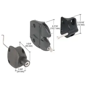 Lokk-Latch LLA2RBL Black "Series 2" for Round Post
