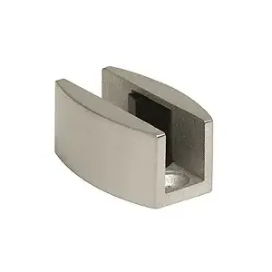 CRL LS307BS Brushed Stainless Laguna Series Adjustable Bottom Floor Guide