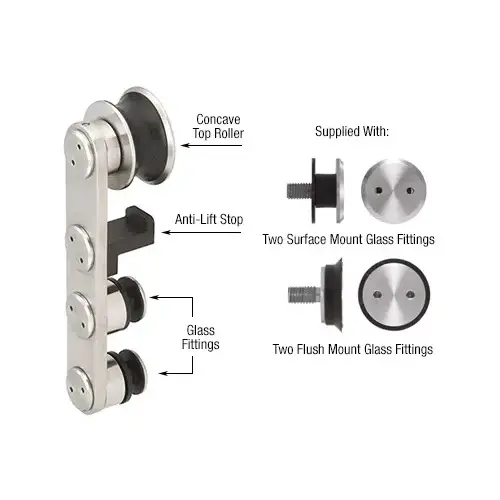 Brushed Stainless Laguna Anti-Lift Top Roller