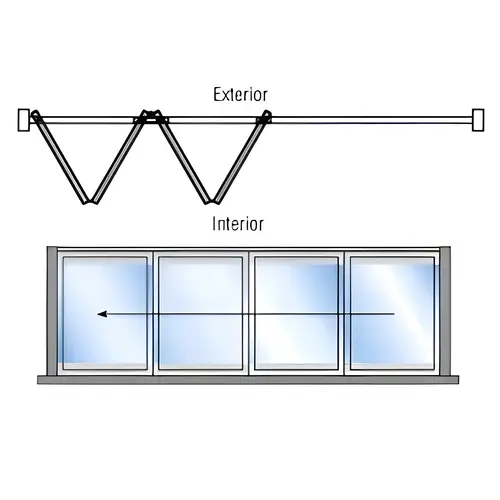 White Powder Coat S80 Monterey Thermally Broken Bi-Fold 4 Panel Left Hand Interior Swing with Raised Sill White Powder Coat S80 Monterey Thermally Broken Bi-Fold 4 Panel Left Hand Interior Swing with Raised Sill