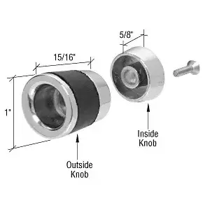 CRL M6099 Chrome Shower Door Knob