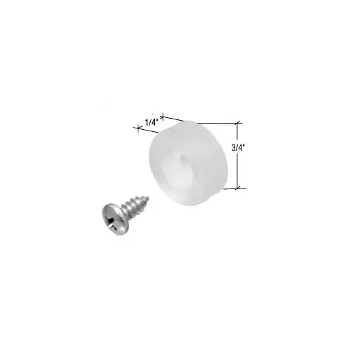 Clear 3/4" Shower Door Bumper - pack of 4