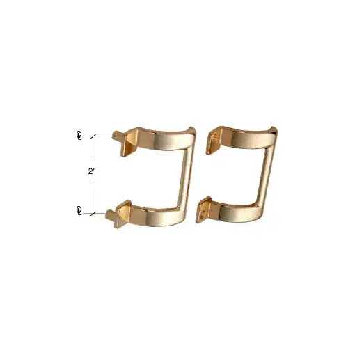 Brass 2" Shower Door Pull Handle