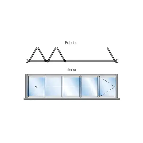 Bronze Anodized S80R Monterey Thermally Broken Bi-Fold and Pivot 4+1 Left Hand Exterior Swing with Flush Sill Bronze Anodized S80R Monterey Thermally Broken Bi-Fold and Pivot 4+1 Left Hand Exterior Swing with Flush Sill