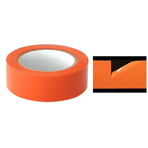 Orange 1-1/2" Vinyl Molding Retention Tape - Without Warning - 108 Foot Roll