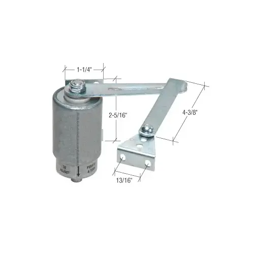 Screen and Storm Door Rotary Hydraulic Closer Steel